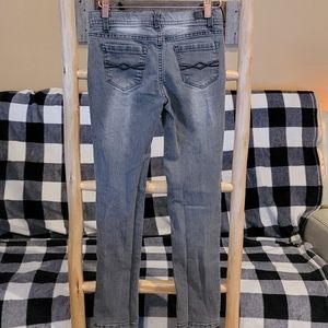 Girls Jordache jeans size 12 grey/black